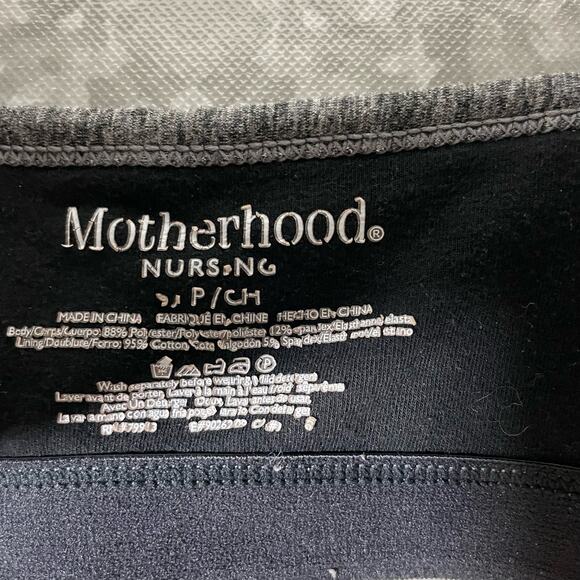 Motherhood Gray Cinched Pullover Wireless Nursing Bra - Size Small - Adjustable - Picture 4 of 5